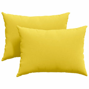 2er-Set Sofakissen Helles Gelb 70x50 cm