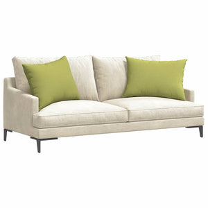 vidaXL Coussins de canapé 2 pcs Vert clair 70 x 50 cm Tissu