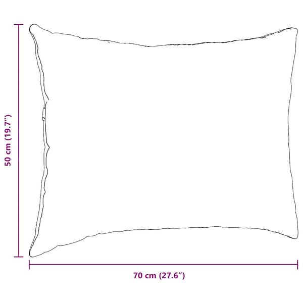 vidaXL Coussins de canapé 2 pcs Rouge 70 x 50 cm Tissu