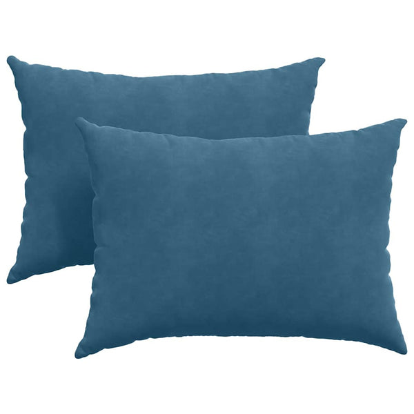 Sofakissen Blau Cord 70x50cm 2er Set