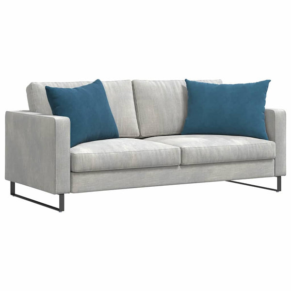 Sofakissen Blau Cord 70x50cm 2er Set