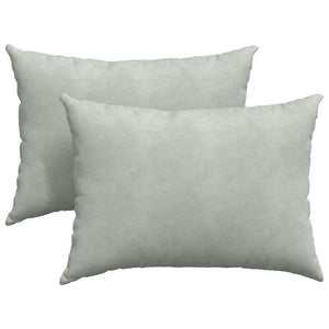 vidaXL Coussins de canapé 2 pcs Gris clair 70 x 50 cm Tissu côtelé