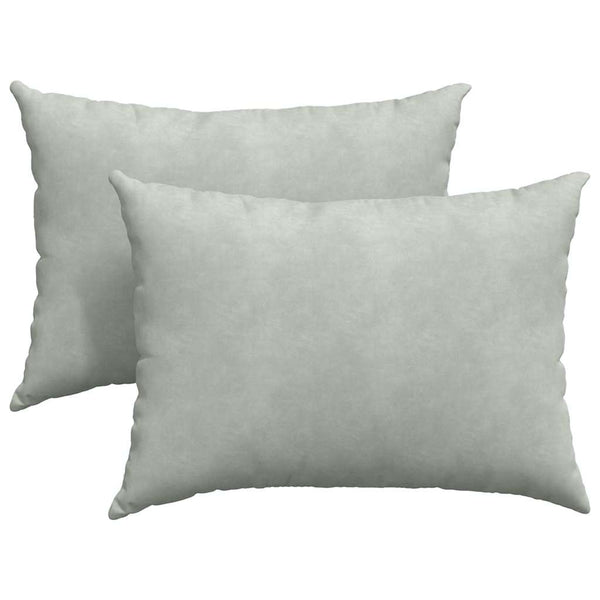 vidaXL Coussins de canapé 2 pcs Gris clair 70 x 50 cm Tissu côtelé