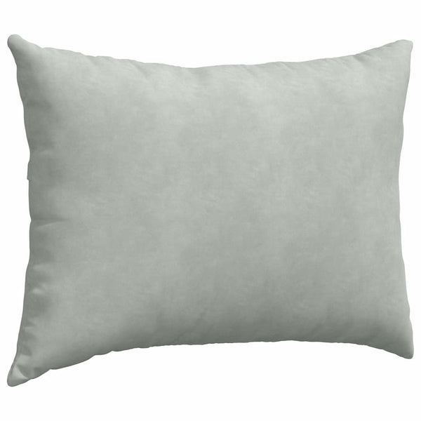 vidaXL Coussins de canapé 2 pcs Gris clair 70 x 50 cm Tissu côtelé
