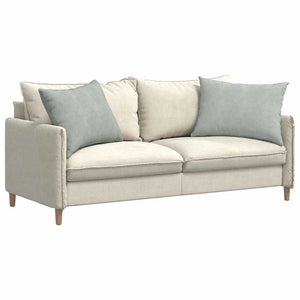 vidaXL Coussins de canapé 2 pcs Gris clair 70 x 50 cm Tissu côtelé