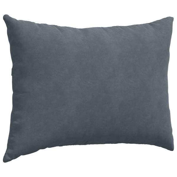 Sofakissen 2er Set Dunkelgrau Cord 70x50 cm