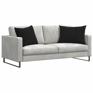 Sofakissen 2er Set Schwarz Cord 70x50 cm