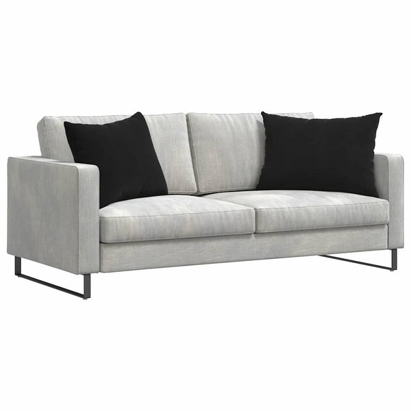 Sofakissen 2er Set Schwarz Cord 70x50 cm