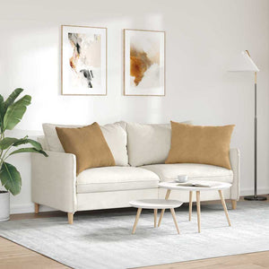 Sofakissen Braun Cord 70x50cm 2er Set