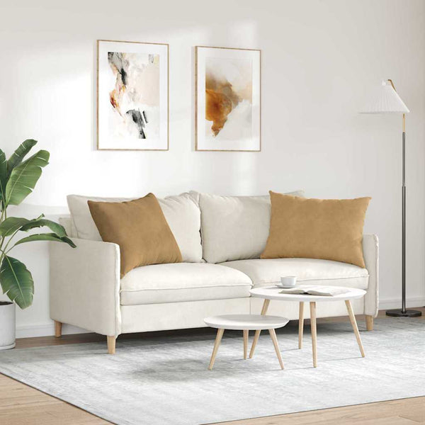 Sofakissen Braun Cord 70x50cm 2er Set