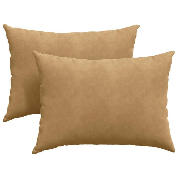Sofakissen Braun Cord 70x50cm 2er Set