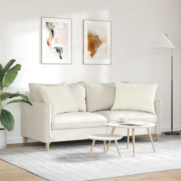 Sofakissen 2er Set Creme Cord 70x50 cm