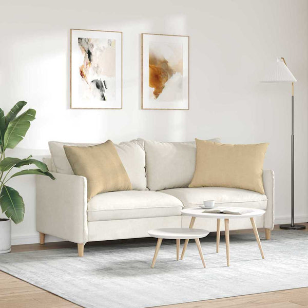 Sofakissen 2er Set Grau-Grün Cord 70x50 cm