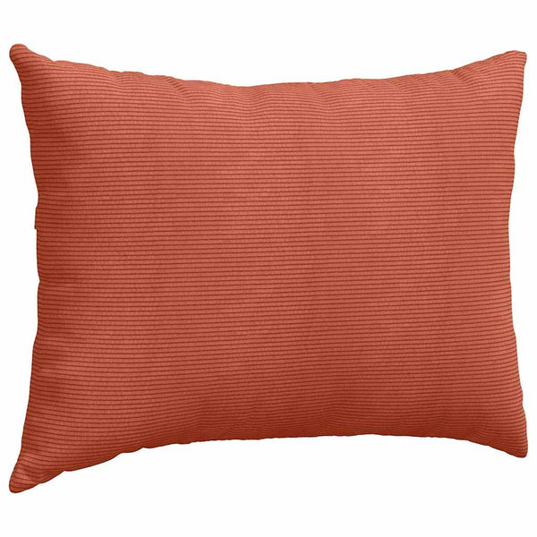 2er Set Sofakissen Rot-Orange Cord 70x50 cm