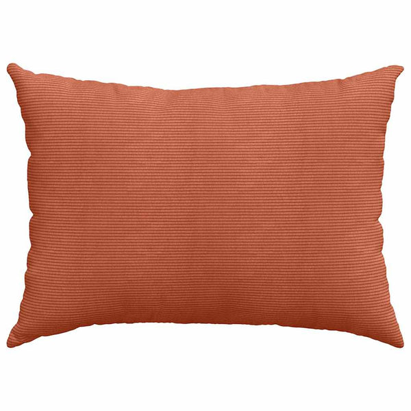 2er Set Sofakissen Rot-Orange Cord 70x50 cm