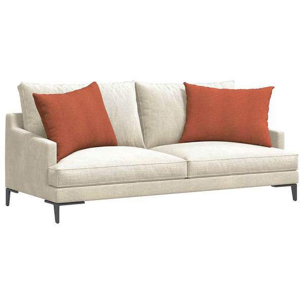2er Set Sofakissen Rot-Orange Cord 70x50 cm