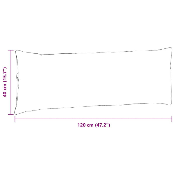 Sofakissen Dunkelgrau 120x40 cm, 2er-Set