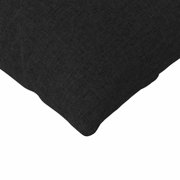 vidaXL Coussins de canapé 2 pcs Noir 120 x 40 cm Tissu
