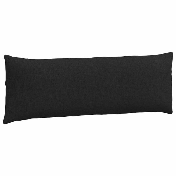 vidaXL Coussins de canapé 2 pcs Noir 120 x 40 cm Tissu