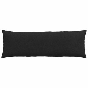 vidaXL Coussins de canapé 2 pcs Noir 120 x 40 cm Tissu