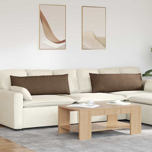 Braune Sofakissen 2er Set, 120x40 cm