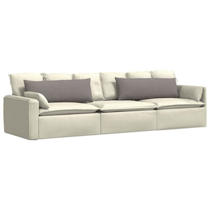 Sofakissen 2er Set Taupe 120x40 cm