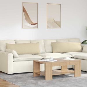 Sofakissen 2er Set Creme 120x40 cm