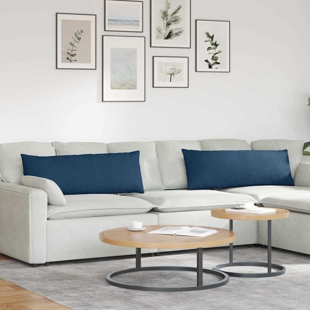 Blaue Sofakissen 120 x 40 cm, 2er-Set