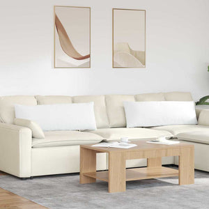 Sofakissen 2er-Set Weiß 120x40 cm