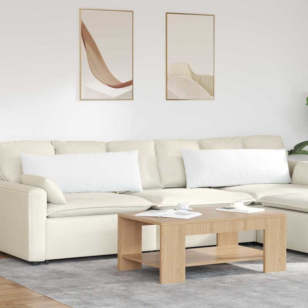 Sofakissen 2er-Set Weiß 120x40 cm