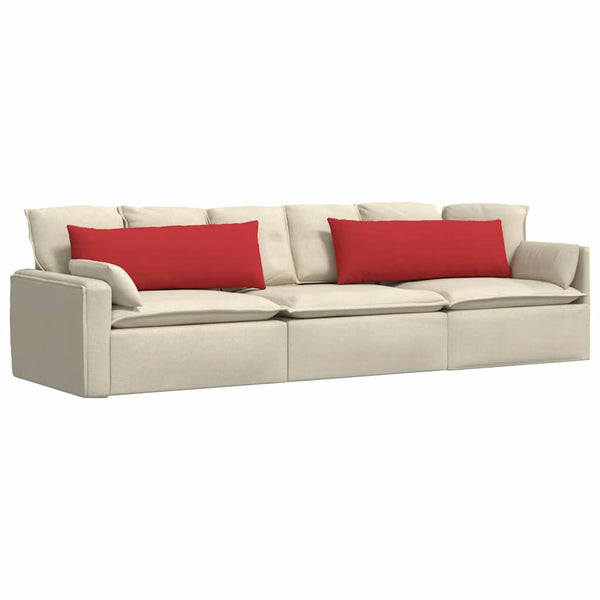 Rote Sofakissen 120x40cm, 2er Set