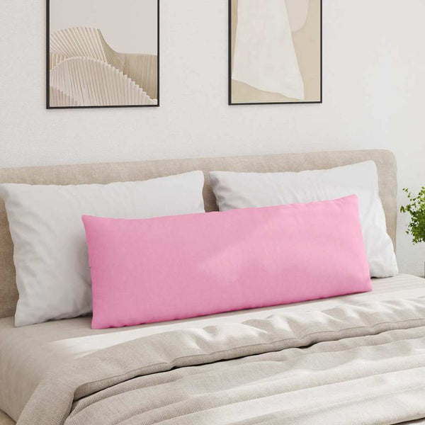 vidaXL Coussins de canapé 2 pcs Rose 120 x 40 cm Tissu