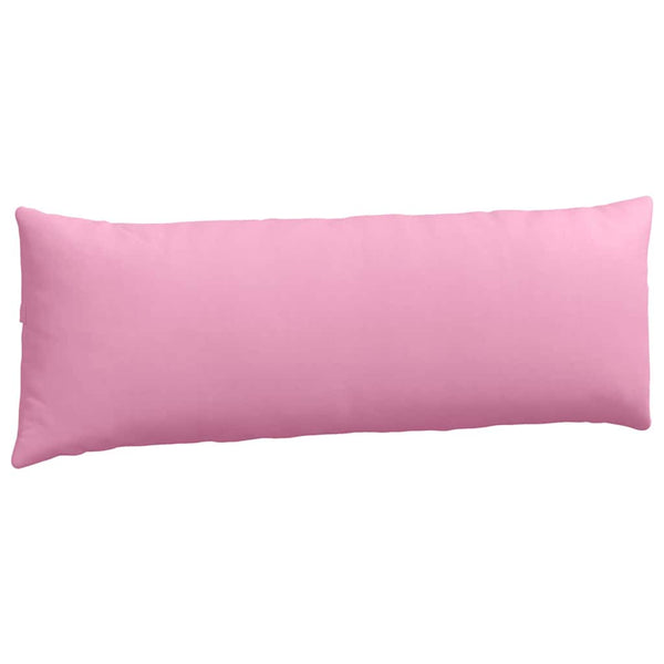 vidaXL Coussins de canapé 2 pcs Rose 120 x 40 cm Tissu