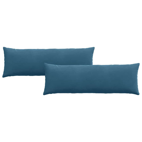 Sofakissen 2er Set Blau Cord 120x40cm