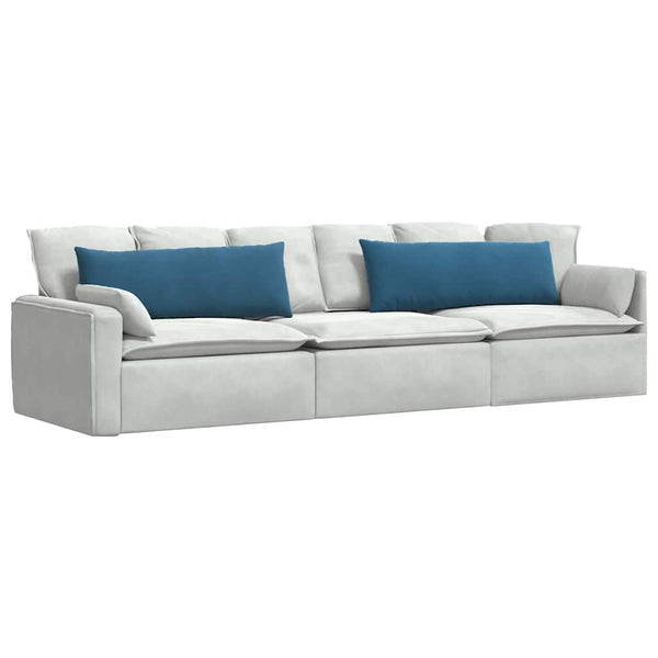 Sofakissen 2er Set Blau Cord 120x40cm