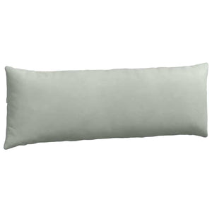 vidaXL Coussins de canapé 2 pcs Gris clair 120 x 40 cm Tissu en velours côtelé