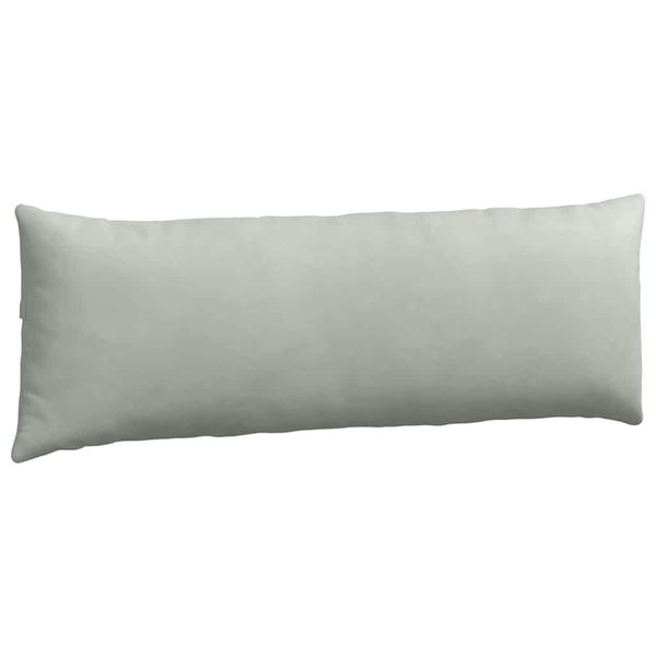 vidaXL Coussins de canapé 2 pcs Gris clair 120 x 40 cm Tissu en velours côtelé