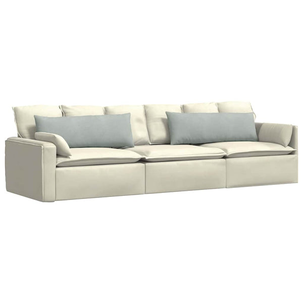 vidaXL Coussins de canapé 2 pcs Gris clair 120 x 40 cm Tissu en velours côtelé