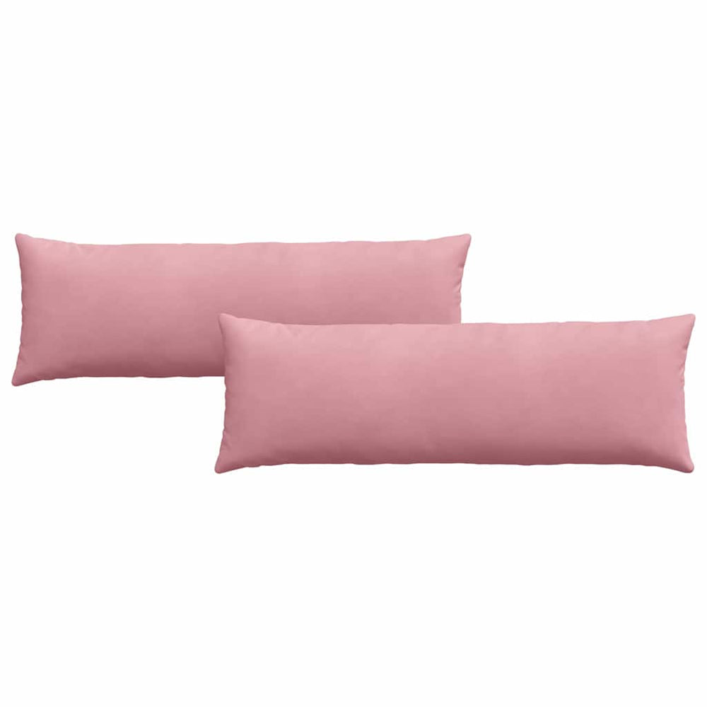 Sofakissen 2er Set Rosa Cord 120x40 cm