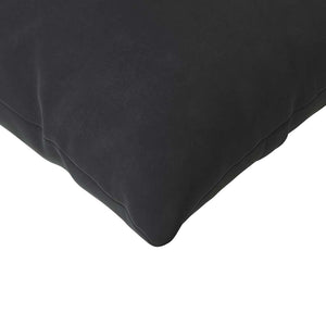 Sofakissen 2er Set Schwarz Cord 120x40 cm