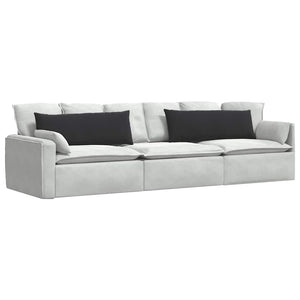 Sofakissen 2er Set Schwarz Cord 120x40 cm