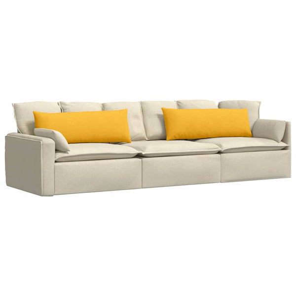 Sofakissen Gelb Cord 120x40cm 2er-Set