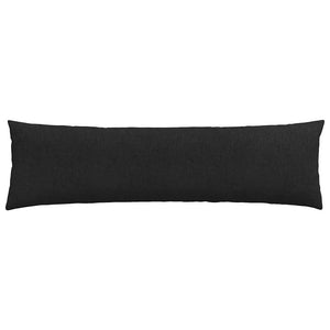 vidaXL Coussins de canapé 2 pcs Noir 145 x 40 cm Tissu