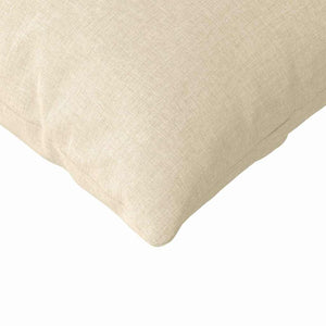 vidaXL Coussins de canapé 2 pcs Crème 145 x 40 cm Tissu