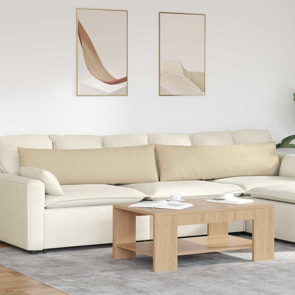 Sofakissen 2er-Set Creme 145x40 cm