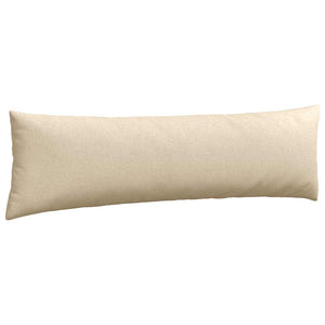 vidaXL Coussins de canapé 2 pcs Crème 145 x 40 cm Tissu