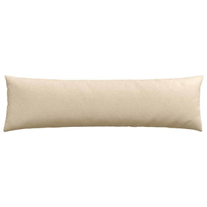 vidaXL Coussins de canapé 2 pcs Crème 145 x 40 cm Tissu