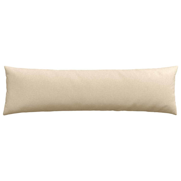 vidaXL Coussins de canapé 2 pcs Crème 145 x 40 cm Tissu