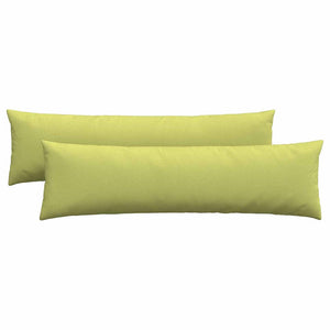 vidaXL Coussins de canapé 2 pcs Vert clair 145 x 40 cm Tissu