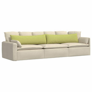 vidaXL Coussins de canapé 2 pcs Vert clair 145 x 40 cm Tissu